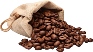 vecteezy ai generated coffee beans a sack png 34918956